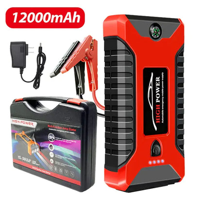 Car Jump Starter 1000A 12V Output Portable Emergency Start-up Charger for Cars Booster Battery Starting Device